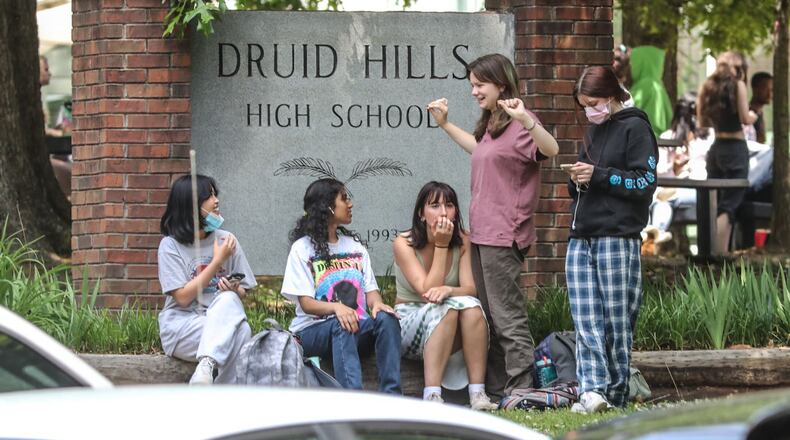 Druid Hills High School in Atlanta has been at the center of a debate about the conditions of buildings in the DeKalb County School District. (John Spink / John.Spink@ajc.com)