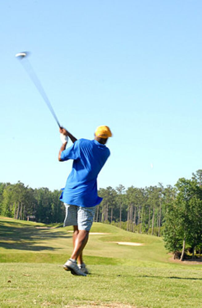 Samuel L. Jackson joins Kenny Leon in a Celebrity Golf Tournament