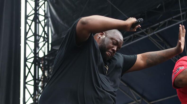 Sept. 28, 2014: ATLANTA - Killer Mike, left and Bone Crusher are art of the Southern Roundup performing before Outkast ATLast at the Centennial Olympic Park. (Akili-Casundria Ramsess/Eye of Ramsess Media)