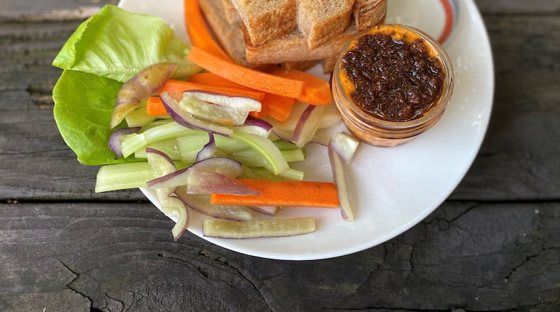 Empire State South’s pimento cheese with bacon marmalade never gets old; enjoy it with toast or an added side of crudités. Wendell Brock for The Atlanta Journal-Constitution