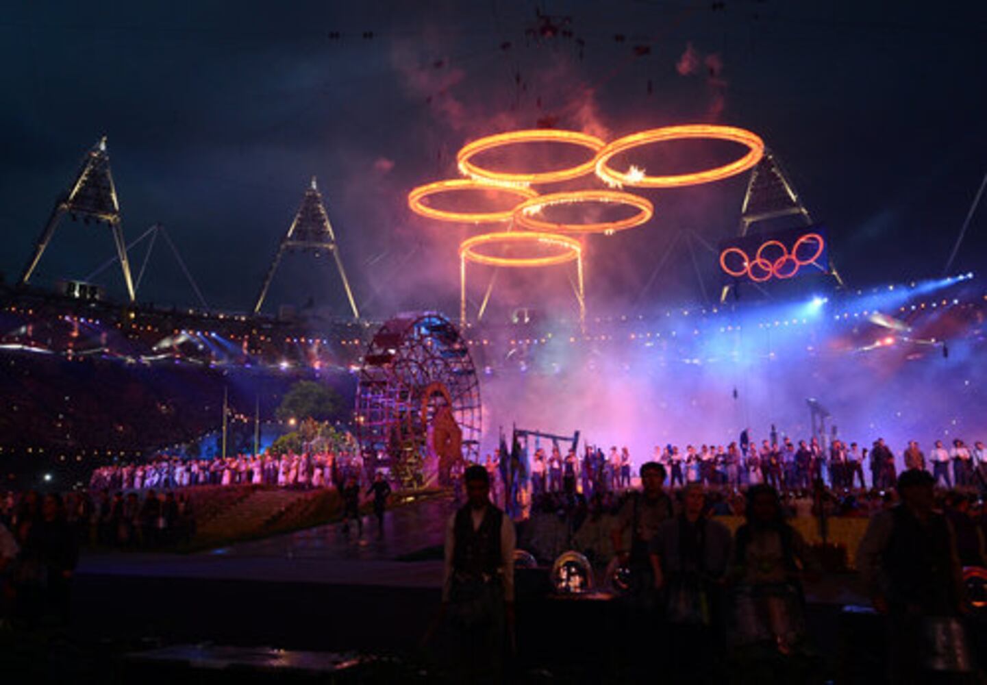 Opening ceremonies at the 2012 London Olympics