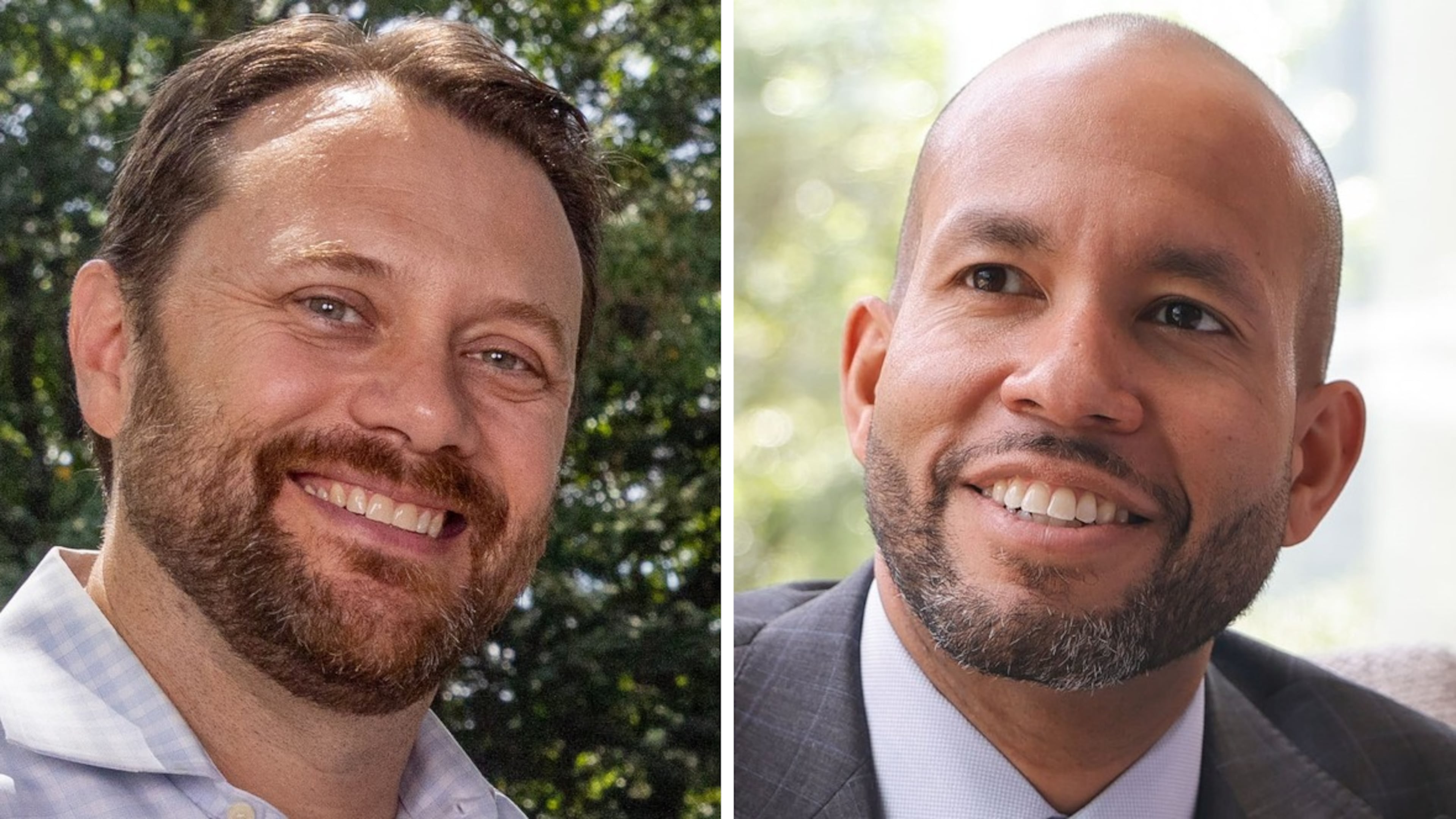 Jason Carter (left), grandson of the late President Jimmy Carter, has endorsed Jason Esteves for governor.