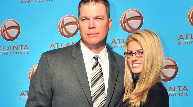 Former Atlanta Brave third baseman Chipper Jones and Taylor Higgins have been an item since 2013.