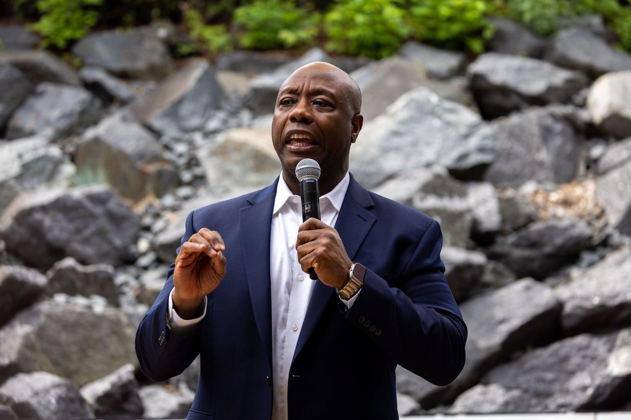 U.S. Sen Tim Scott of South Carolina is chair of the National Republican Senatorial Committee. (Arvin Temkar/AJC)
