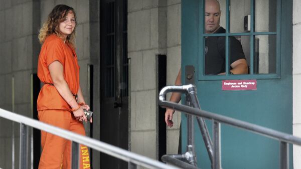 Reality Winner arrives at a courthouse in Augusta after she pleaded guilty to copying a classified U.S. report and mailing it to an news organization.