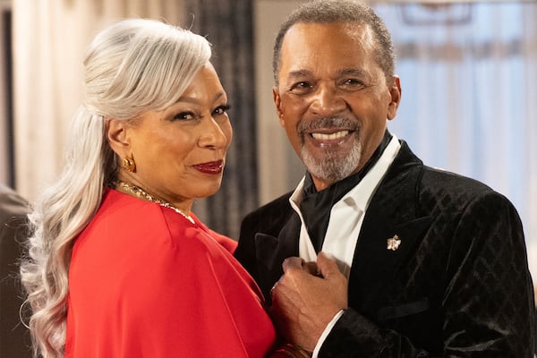 This image released by CBS shows Tamara Tunie as Anita Dupree, left, and Clifton Davis as Vernon Dupree in a scene from "Beyond the Gates.". (Quantrell Colbert/CBS via AP)