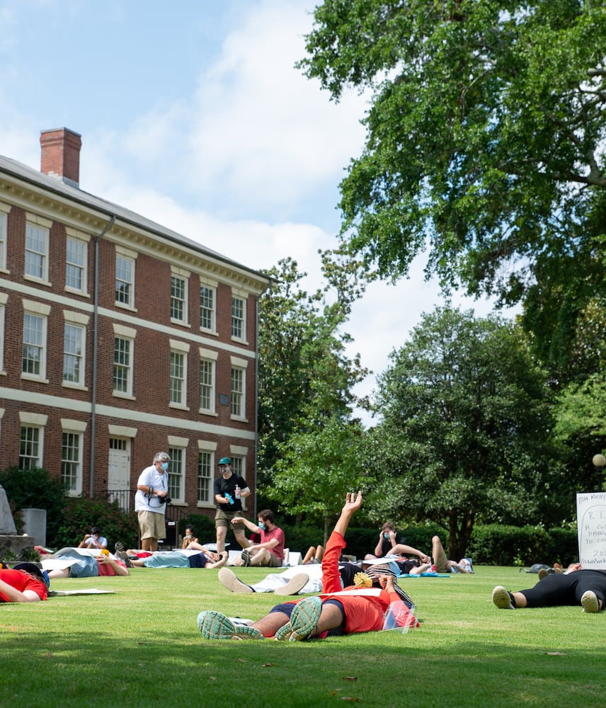 United Campus Workers of Georgia Host Die-in on UGA's North Campus