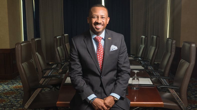 Kevin James, the interim president of Morris Brown College, is working on getting the school accredited again.