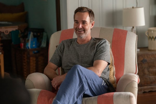 This image released by Netflix shows Will Forte in a scene from "The Four Seasons". (Jon Pack/Netflix via AP)