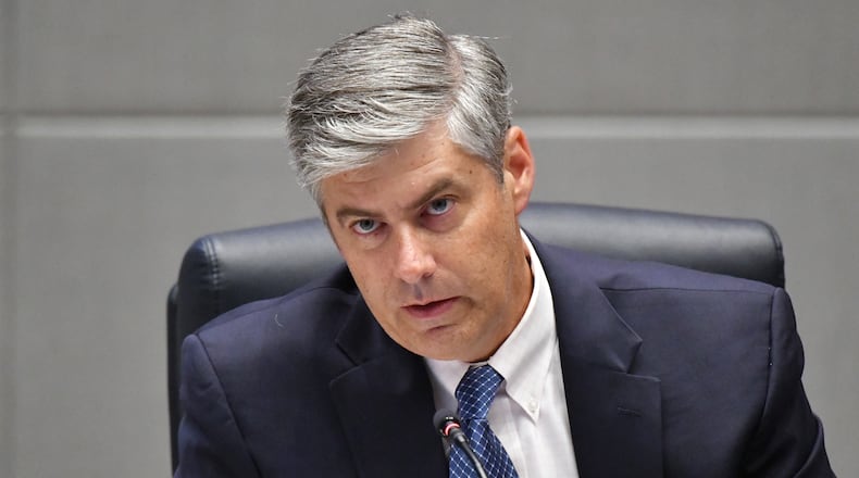 (UPDATING MUG SHOT) July 14, 2021 Atlanta - Commissioner Bob Ellis during a commissioner meeting at the Fulton County government building in Atlanta on Wednesday, July 14, 2021. (Hyosub Shin / Hyosub.Shin@ajc.com)