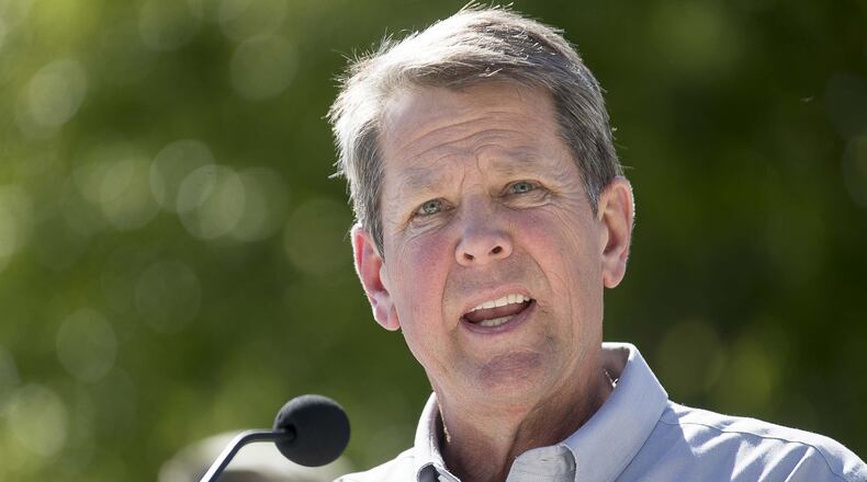Gov. Brian Kemp revealed Monday that he planned to allow some small business owners to reopen by the end of the week, with other business being able to open the following Monday. The move was met by pushback, including a rebuke from the governor’s most important ally, President Donald Trump. (ALYSSA POINTER / ALYSSA.POINTER@AJC.COM)