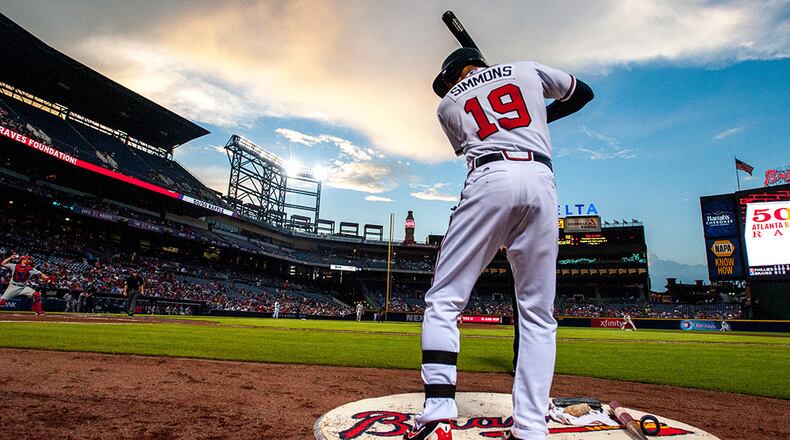 Braves sent shortstop Andrelton Simmons to Los Angeles Angels.