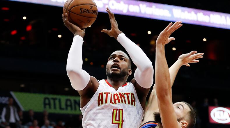 Atlanta Hawks forward Paul Millsap (4) is a three-time All-Star. (AP Photo/John Bazemore)