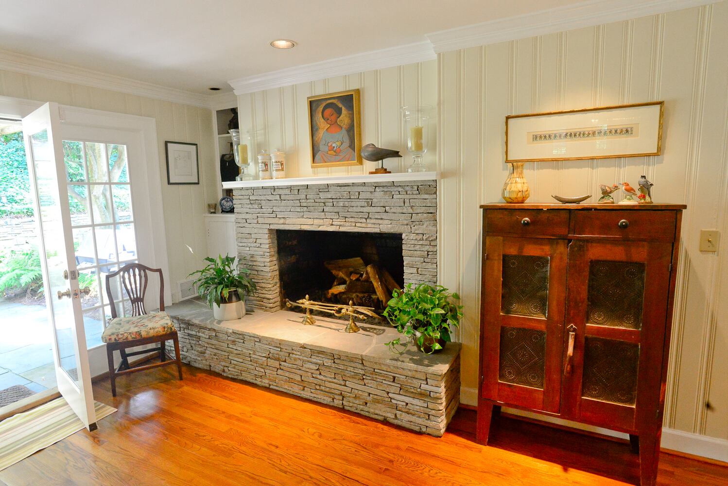 Renovated fireplace