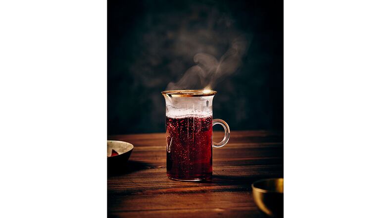 Jackie Summers recommends serving Sorel liqueur warmed. / Courtesy of Jackie Summers