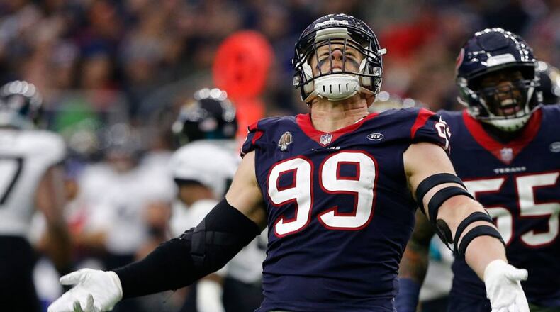 Texans star J.J. Watt is more than thrilled to be an uncle.