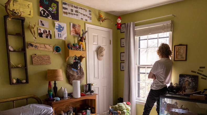Michael, 17, of Duluth is transgender. He takes testosterone to help him undergo the puberty for a teen boy. Without it, he said, “I most likely, honestly, would not be alive." Legislation is moving through the Georgia General Assembly that would bar medical professions from giving hormones such as testosterone and estrogen to transgender children to help them align with their gender identity. (Arvin Temkar / arvin.temkar@ajc.com)