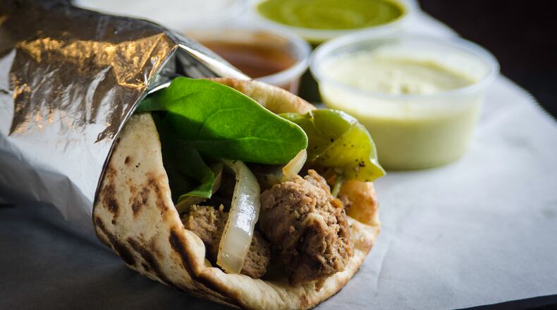 The NaanWich at NaanStop / Photo courtesy of The Wilbert Group