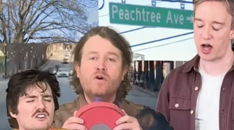 New York City-based group the Gregory Brothers have gone viral with a short song, “71 Peachtrees (Lost In Atlanta),” which they made after comments from Atlantans saying they should sing about all the confusing variations of roads with “Peachtree” in the name. (Instagram screengrab from @gregorybrothers)