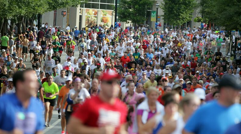 The Atlanta Journal-Constitution Peachtree Road Race is a July 4 Atlanta tradition. The scenic course of the “largest 10K in the world” takes 60,000 runners from Midtown’s Piedmont Park down Peachtree Street and back again. At the finish line, each participant receives a coveted T-shirt featuring a design selected in an annual contest.