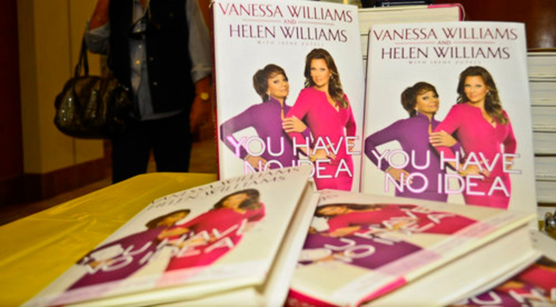 Vanessa Williams, mom sign books
