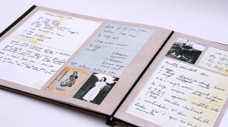Preserving recipes can be as simple as saving a digital image of a recipe or as intricate as creating a family recipe book such as this one that author and archivist Valerie J. Frey created using online photo service Snapfish. CONTRIBUTED BY VALERIE J. FREY