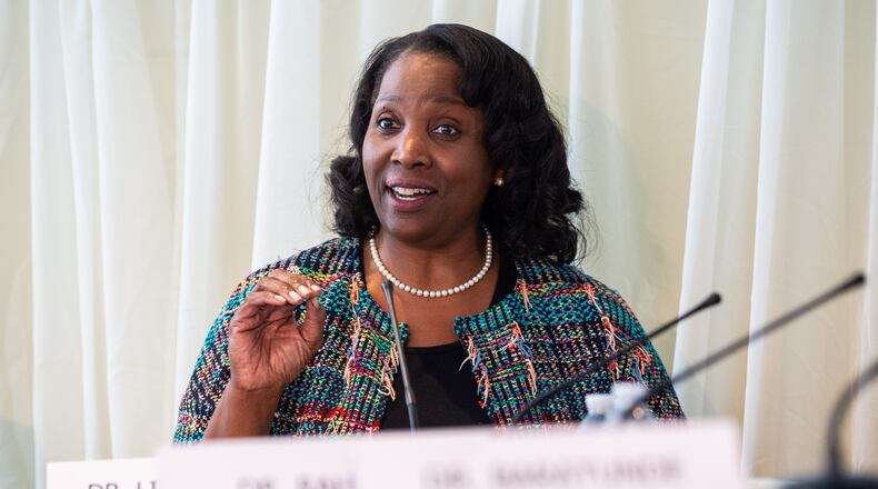 Lisa Cook, a Spelman alumna, was appointed to the Federal Reserve Board of Governors by then-President Joe Biden in 2022. (Bita Honarvar/AJC)