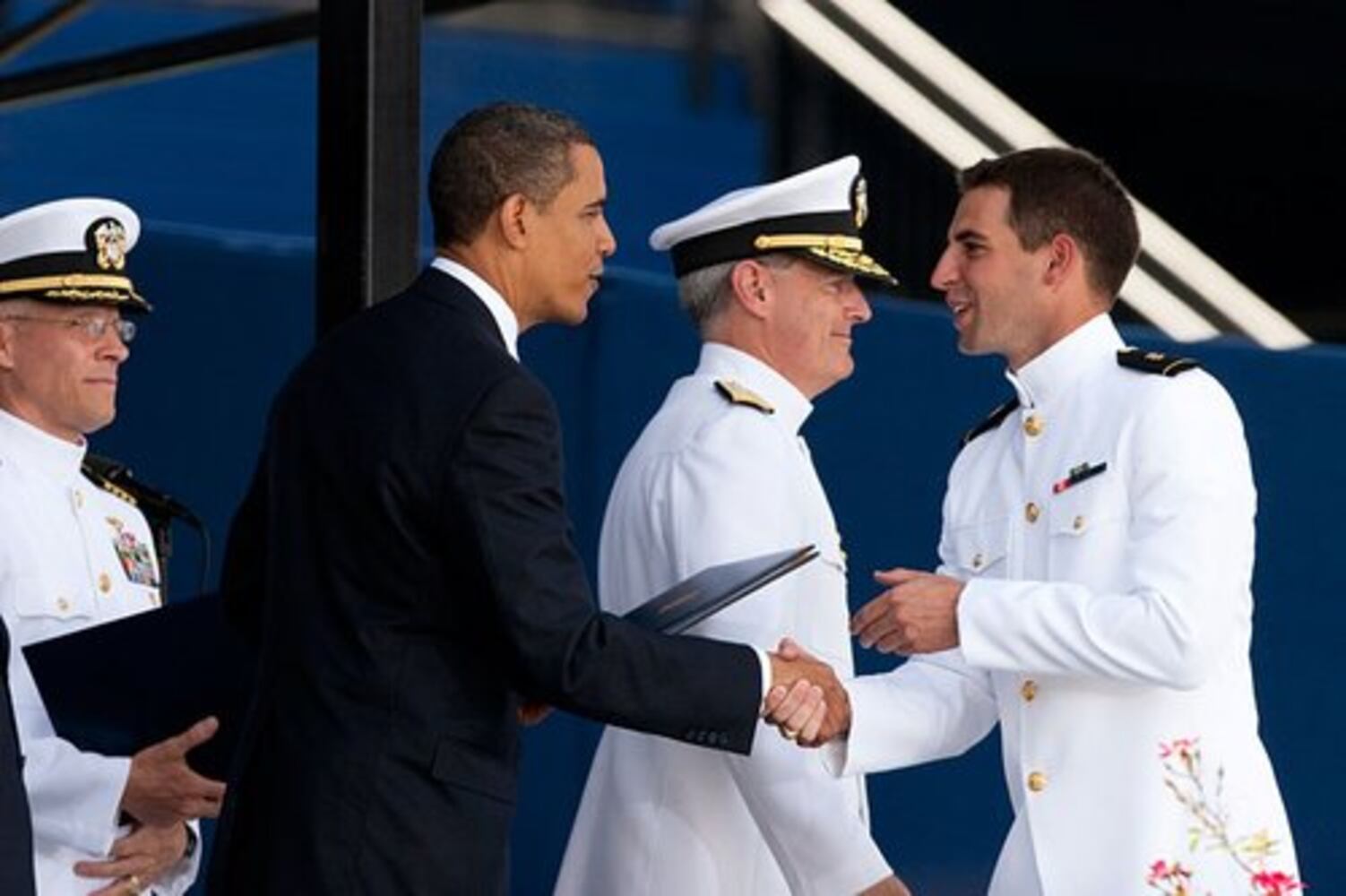 Obama at U.S. Naval Academy graduation