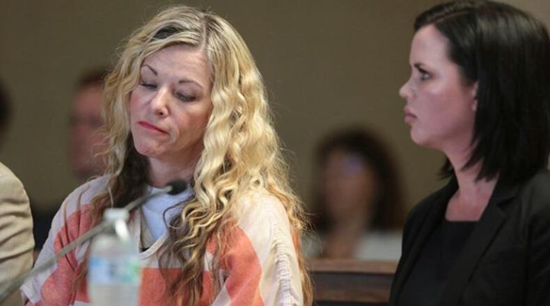 Lori Vallow is seen during a hearing in Rexburg, Idaho. Daybell who is charged with felony child abandonment after her two children went missing in September 2019.
