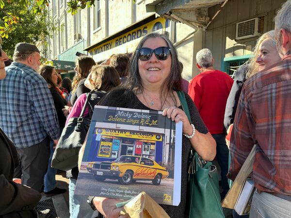 Trish Silva, 62 of Athens, said she came to see Micky Dolenz Nov. 3, 2023 because she always loved the Monkees. "Monkees music is still alive and kicking and people love it," she said. RODNEY HO/rho@ajc.com