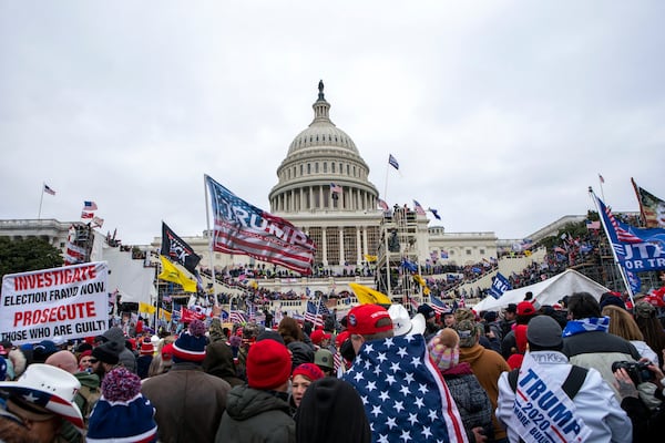 Rioters loyal to President Donald Trump attacked the U.S. Capitol in Washington on Jan. 6, 2021. (Jose Luis Magana/AP)