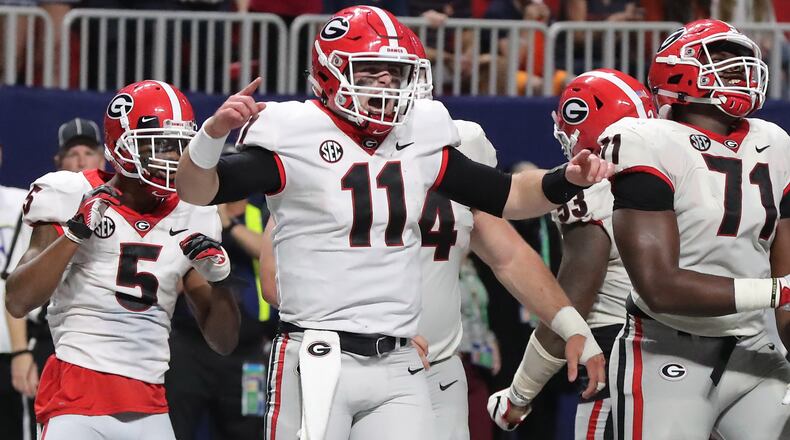Georgia Bulldogs, led by quarterback Jake Fromm (11) , are playing in their first Rose Bowl game since 1943.