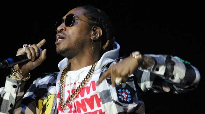 Future, shown at the 2017 Music Midtown festival, will play at halftime and post-game at the Atlanta Hawks’ home opener.