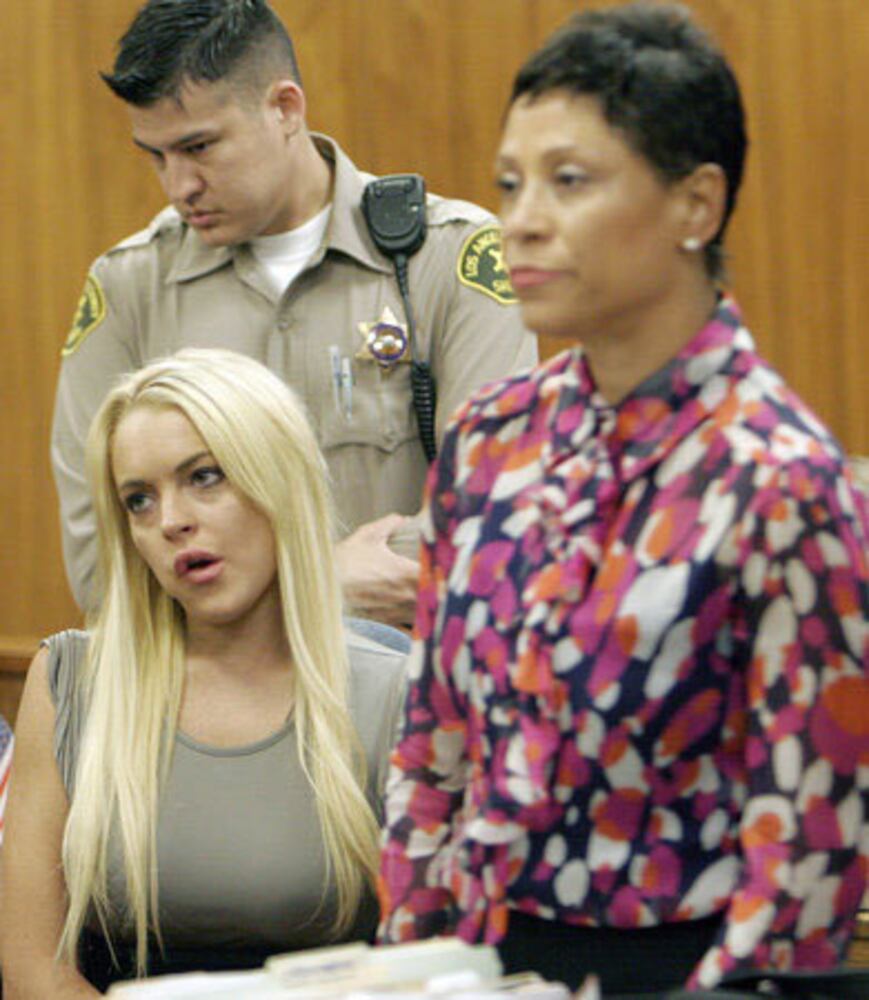 Lindsay Lohan's courtroom chic