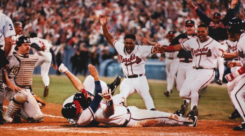 This photo ran in the AJC the morning of Oct. 15, 1992.