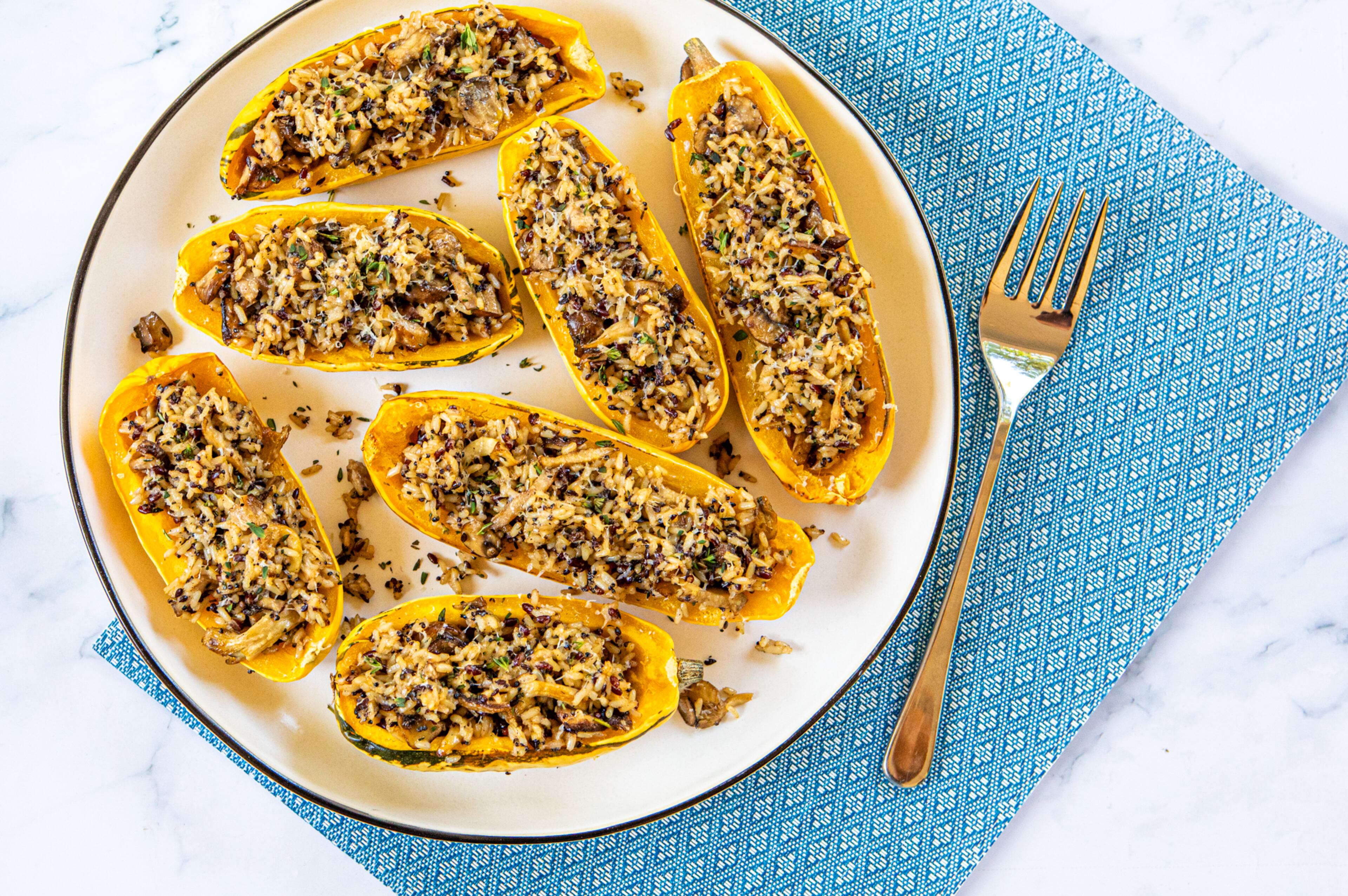 101225 stuffed delicata squash