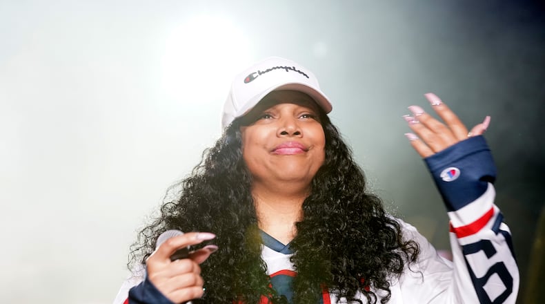 NEW ORLEANS, LA - JULY 07: Monie Love performs onstage during the 2018 Essence Festival presented By Coca-Cola - Day 2 at Louisiana Superdome on July 7, 2018 in New Orleans, Louisiana. (Photo by Bennett Raglin/Getty Images for Essence)