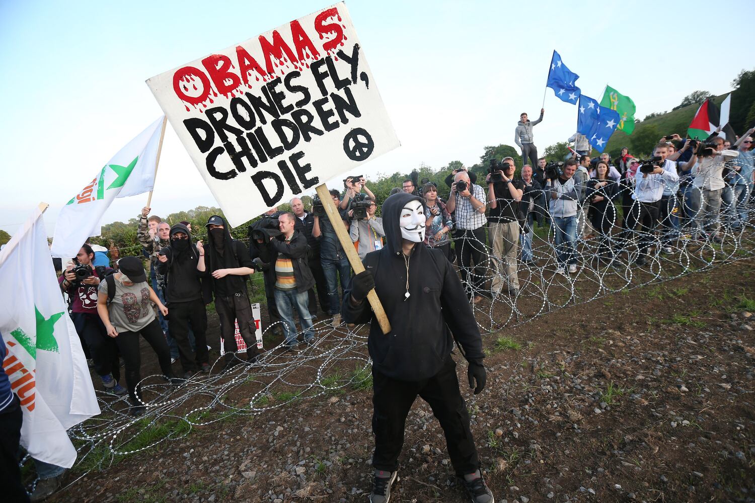 Protesters at the G8 Summit