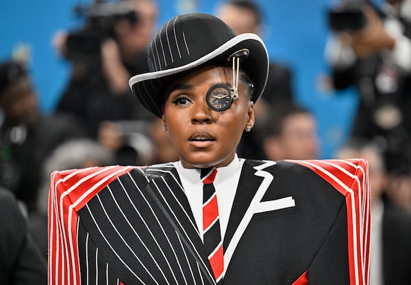 Janelle Monae attends The Metropolitan Museum of Art's Costume Institute benefit gala celebrating the opening of the "Superfine: Tailoring Black Style" exhibition on Monday, May 5, 2025, in New York. (Photo by Evan Agostini/Invision/AP)