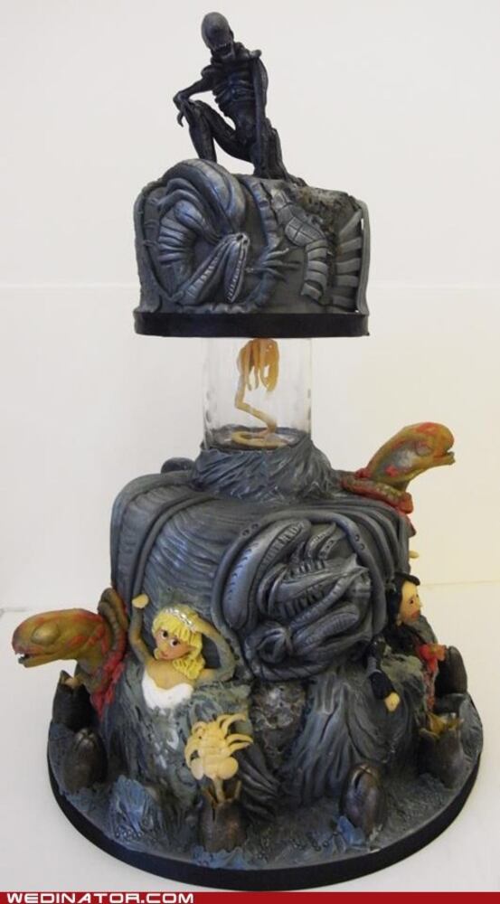 Funny, odd wedding cakes