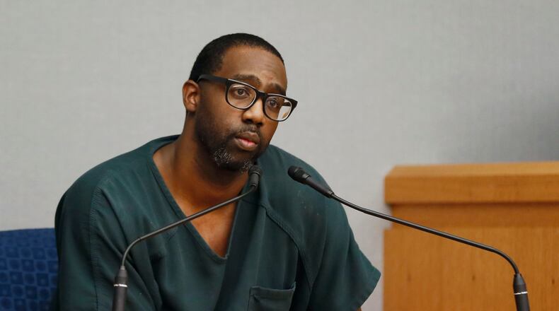 April 25, 2019 - Lawrenceville - The prosecution continued for the second day in the Tiffany Moss death penalty trial with the testimony of Eman Moss.  Moss, who is representing herself, again declined to  ask questions of  the prosecution witnesses.   Bob Andres / bandres@ajc.com