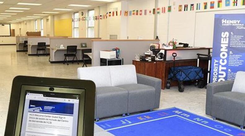 The school district’s new welcome center.