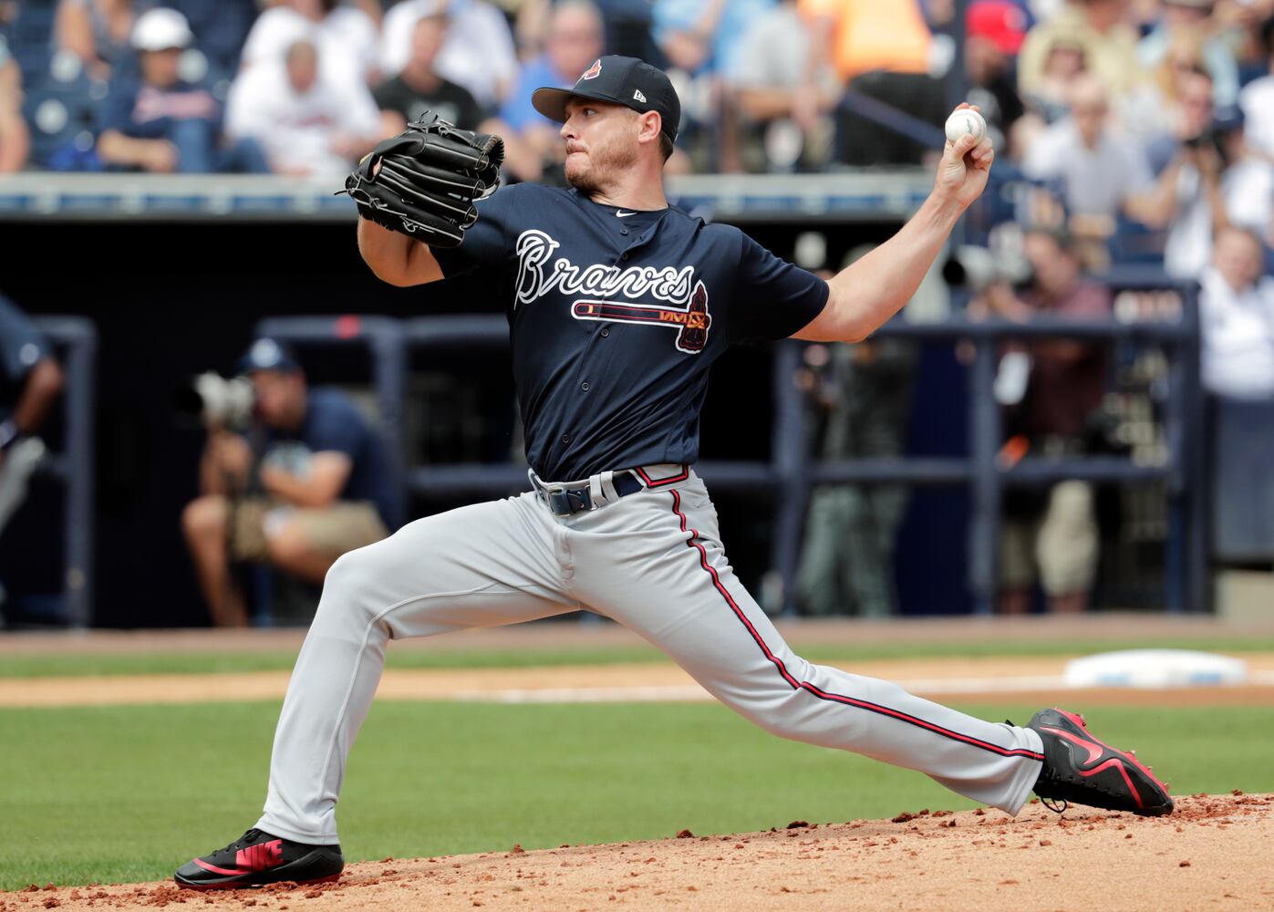 Photos: Braves fall to Yankees in eventful spring game