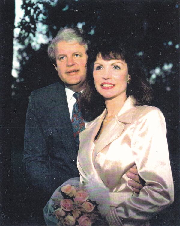 Albert and Patricia Nixon at their wedding on St. Simons Island, 1992