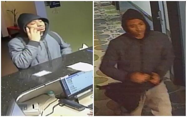 Cobb County police said at the time that they believed this man had robbed a hotel in Smyrna.