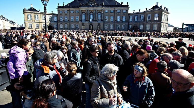 COPENHAGEN, DENMARK - APRIL 16: A general view during Queen Margrethe's 70th Birthday Celebrations at Amaienborg Castle on April 16, 2010 in Copenhagen, Denmark. (Photo by Schiller Graphics/Getty Images)