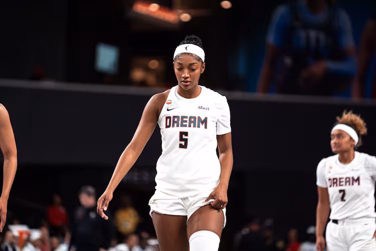 The Dream open their home schedule against the Las Vegas Aces on Sunday at State Farm Arena. And all eyes will be on Angel Reese as she joins Atlanta for her third year in the WNBA. (Courtesy Atlanta Dream)