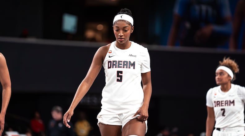 The Dream open their home schedule against the Las Vegas Aces on Sunday at State Farm Arena. And all eyes will be on Angel Reese as she joins Atlanta for her third year in the WNBA. (Courtesy Atlanta Dream)