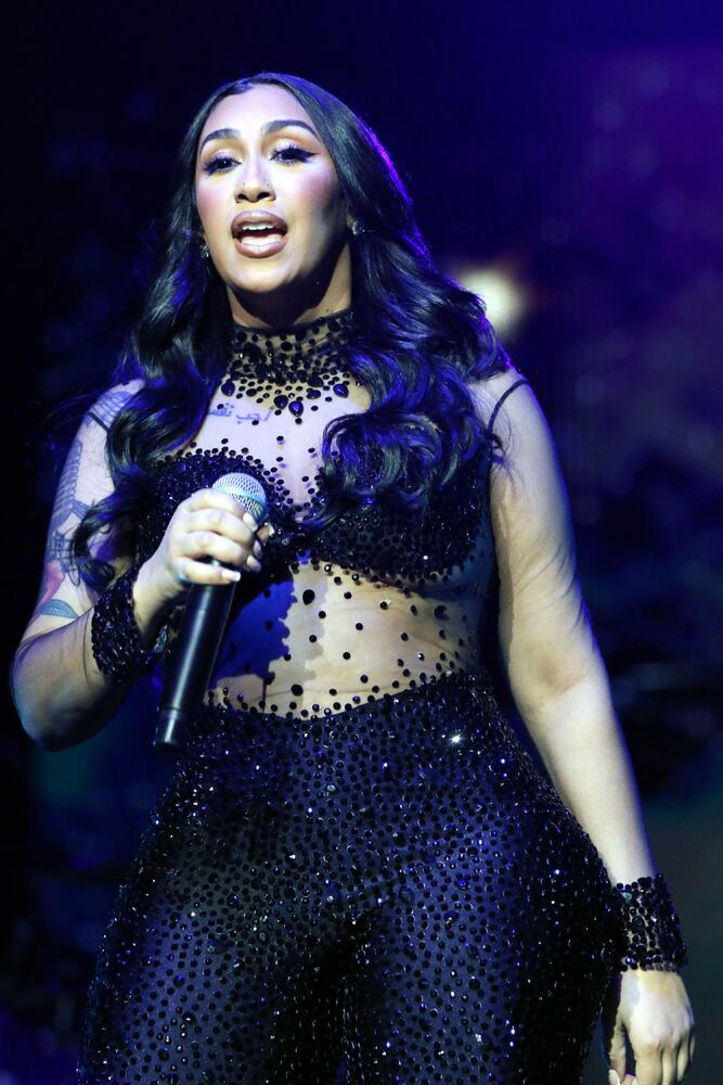 -- Queen Naija
Mary J. Blige brought her Good Morning Gorgeous Tour to packed State Farm Arena on Thursday, September 29, 2022. Ella Mai and Queen Naija opened the show.
Robb Cohen for the Atlanta Journal-Constitution