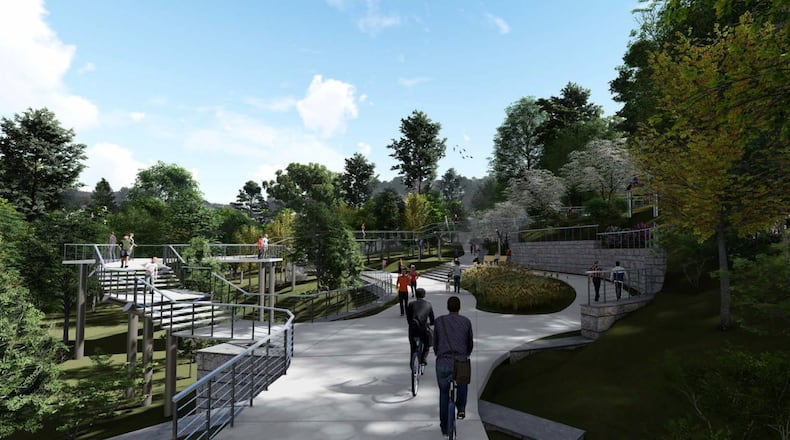 One of the concept photos for the Alpha Loop connecting toward Westside Parkway. (Courtesy City of Alpharetta)